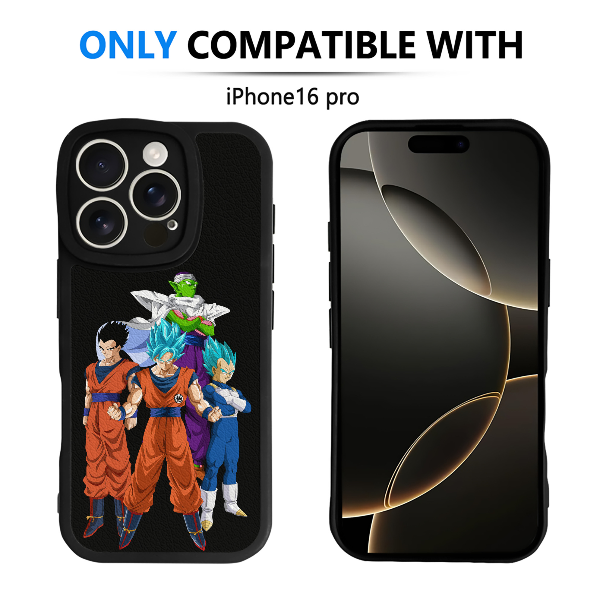 （画像用） ドラゴンボール DRAGON BALL 【iPhone 16シリーズ対応】シリコンスマホケース（レザー調） 材質：シリコン